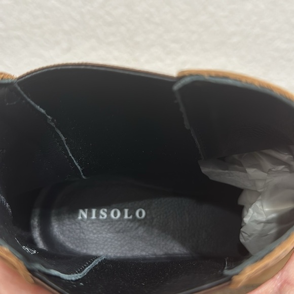 Nisolo Marco All Weather Leather Chelsea Boots Almond Size 12.5 - Picture 8 of 9